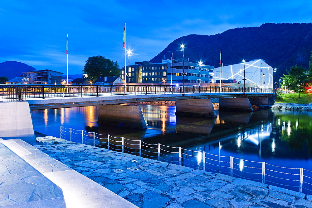 Forde Jolstra River, Forde, Norway, Scandinavia, Europe