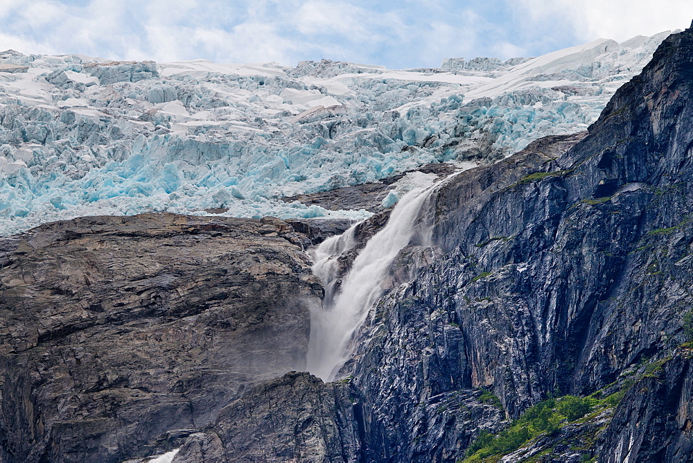 Kjenndal Glacier and surroundings, Norway, Scandinavia, Europe