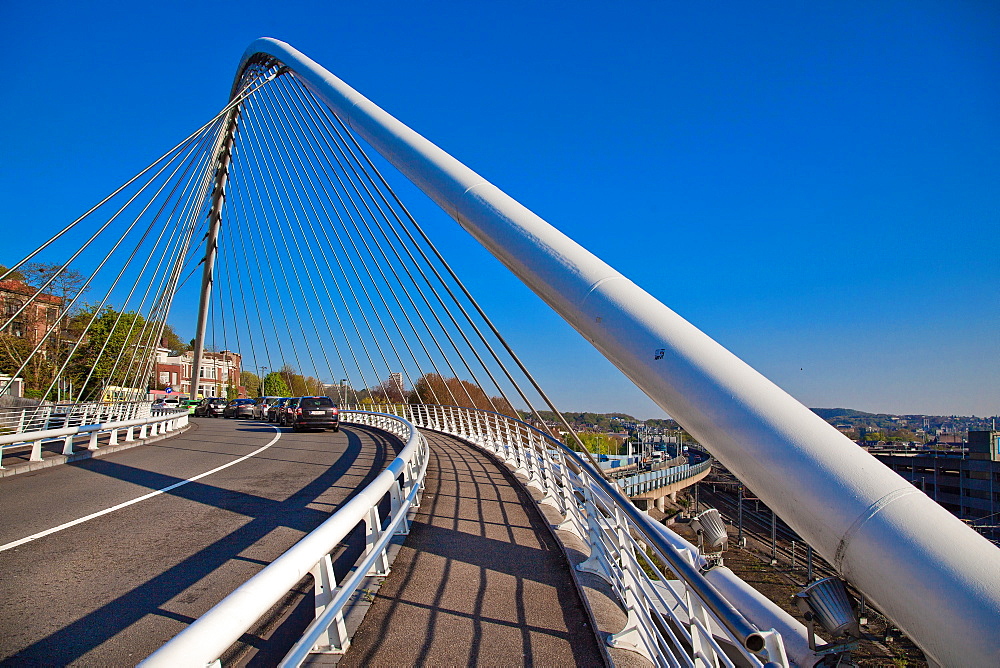 Calatrava Bridge, Liege, Belgium, Europe