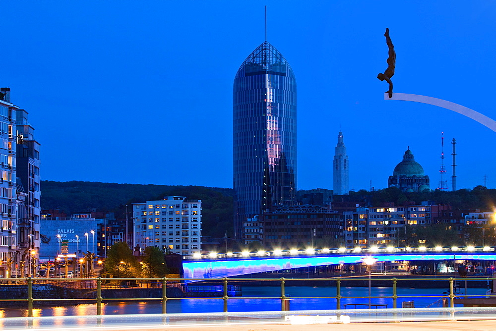 Le Plongeur (Idel Ianchelevici), Liege, Belgium, Europe