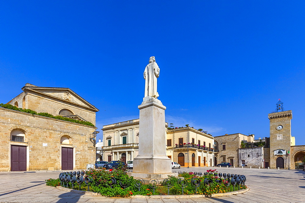 Piazza San Vincenzo, Ugento, Puglia, Italy, Europe