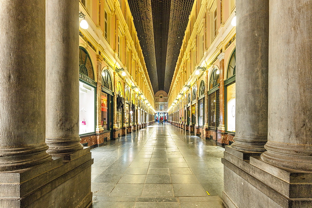 Les Galeries Royales Saint-Hubert, Brussels, Belgium, Europe