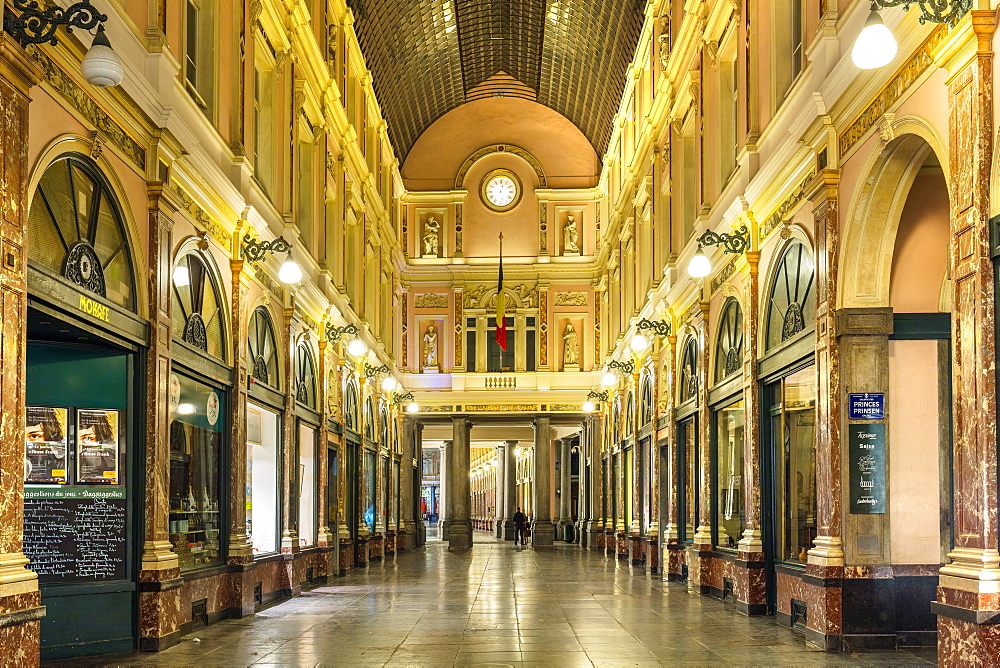 Les Galeries Royales Saint-Hubert, Brussels, Belgium, Europe