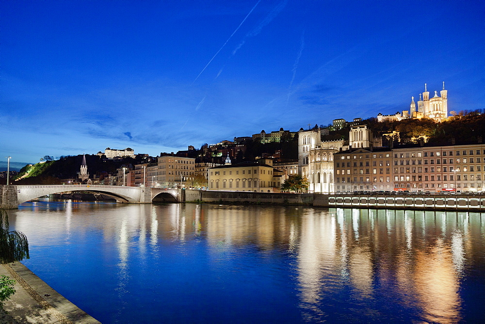 Pont Bonaparte, Lyon, Auvergne-Rhone-Alpes, France, Europe