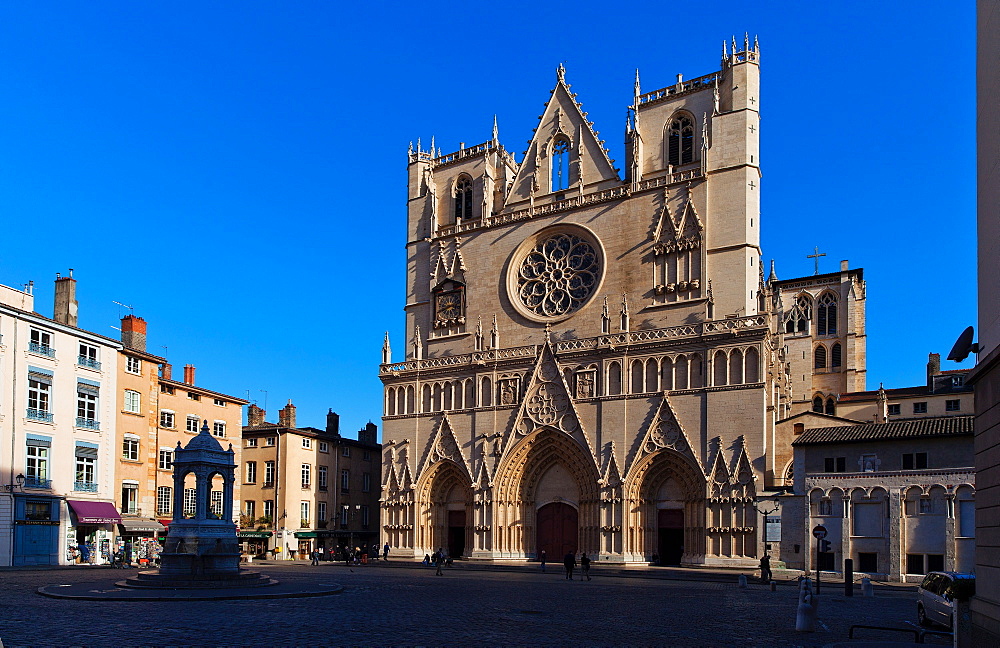 Lyon Cathedral, Lyon, Auvergne-Rhone-Alpes, France, Europe