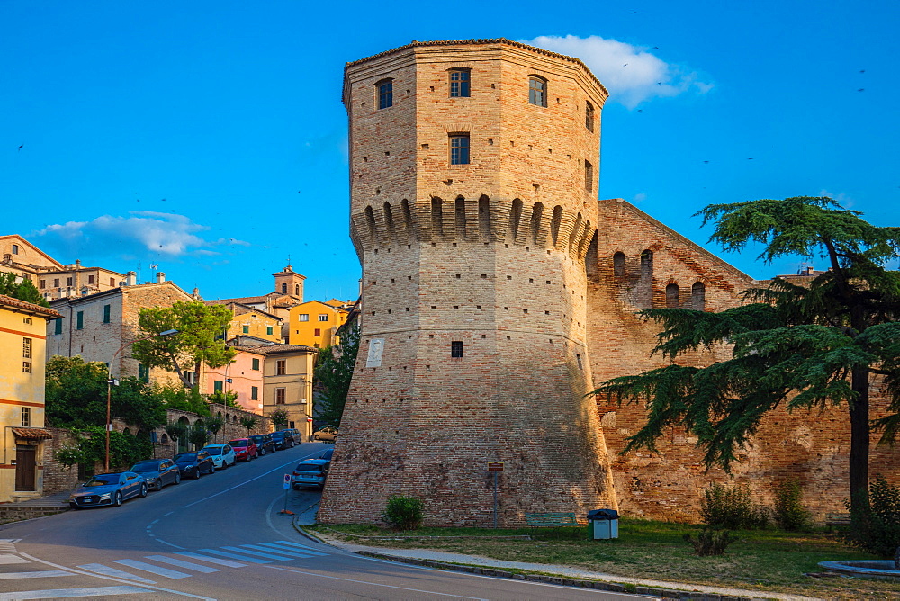 Torrione di Mezzogiorno, Historic Centre, Jesi, Ancona, Italy, Europe