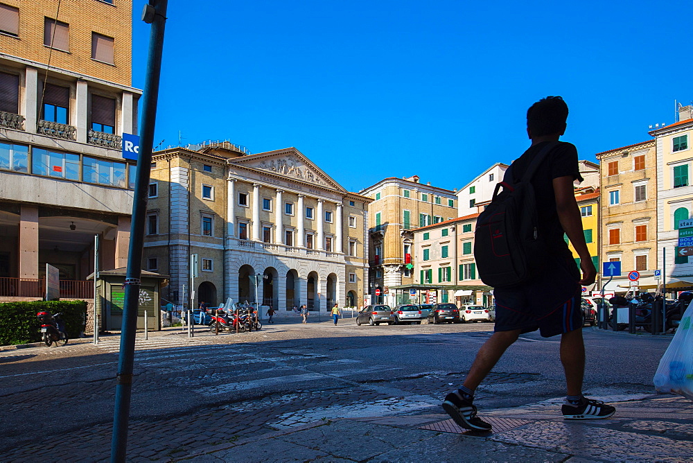 Piazza della Repubblica, Teatro delle Muse, Ancona, Marche, Italy, Europe