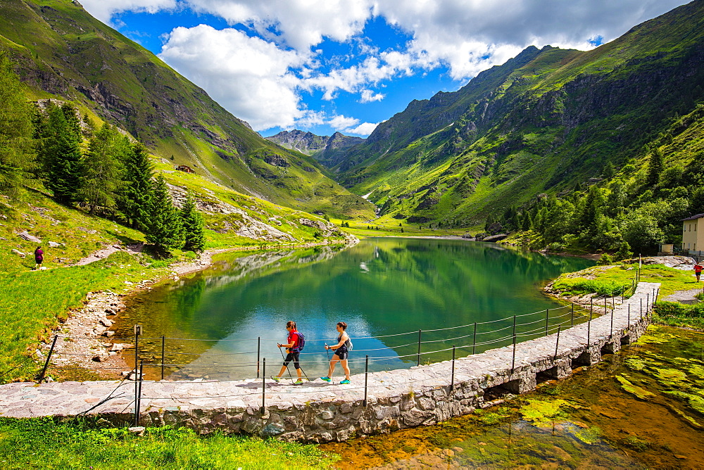 The Gleno Dam, Vilminore di Scalve, Val di Scalve, Lombardy, Italy, Europe