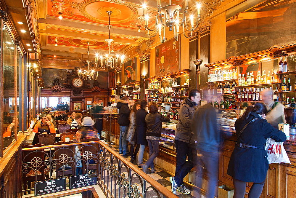 A Brasileira cafe, Lisbon, Portugal, Europe