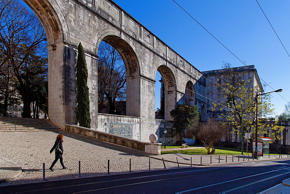 Old Aqueduct, Lisbon, Portugal, Europe