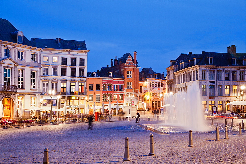 Grand Place, Mons, Wallonia, Belgium, Europe