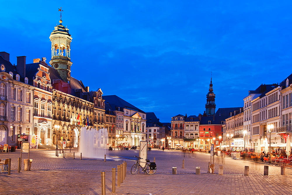 Grand Place, Mons, Wallonia, Belgium, Europe