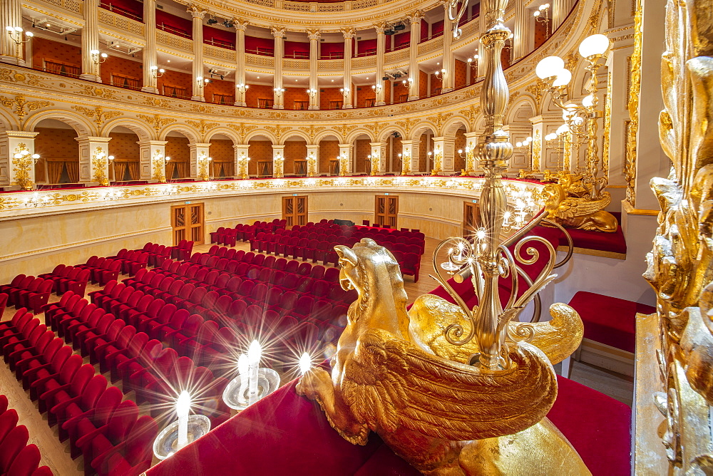 Galli Theater, Piazza Cavour, Rimini, Emilia Romagna, Italy, Europe