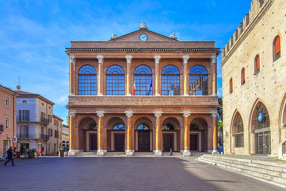 Galli Theater, Piazza Cavour, Rimini, Emilia Romagna, Italy Europe