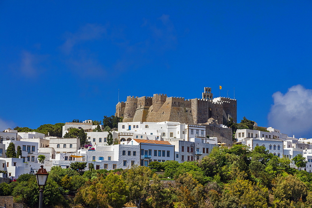 Chora of Patmos, Dodecanese, Greek Islands, Greece, Europe