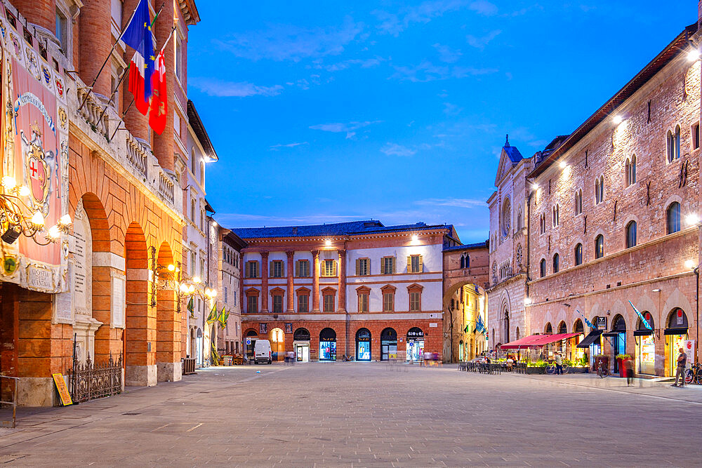 Piazza della Repubblica, Foligno, Perugia, Umbria, Italy, Europe