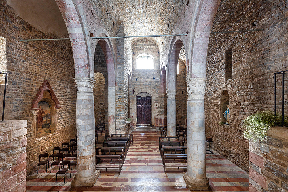 Church of San Silvestro, Bevagna, Perugia, Umbria, Italy, Europe