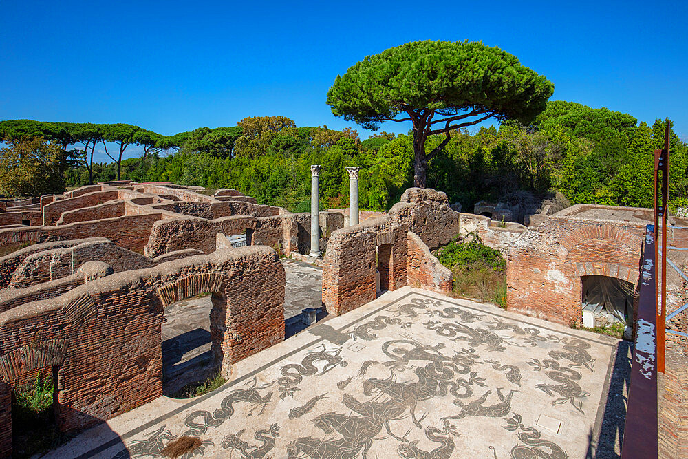 Terme di Nettuno, Ostia Antica, Rome, Lazio, Italy, Europe