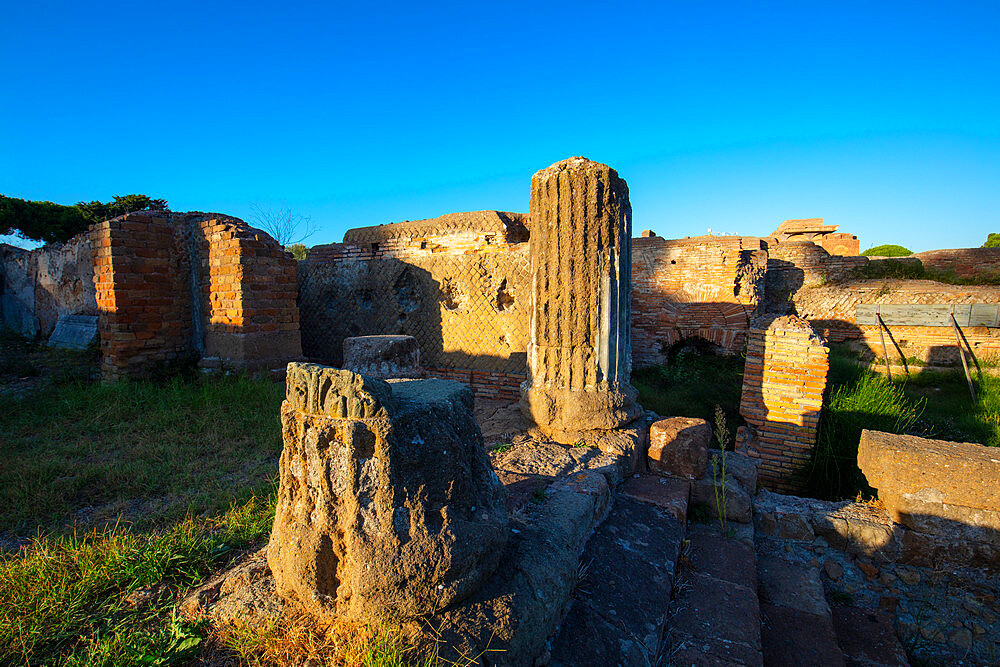 Temple of Tetrastilo, Ostia Antica, Rome, Lazio, Italy, Europe