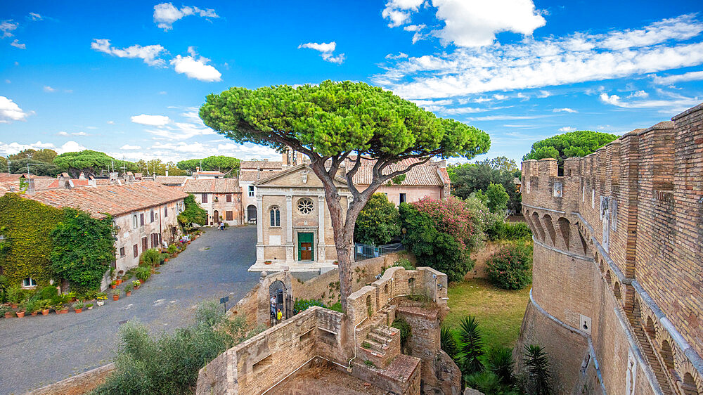 Ancient Ostia village, Rome, Lazio, Italy, Europe