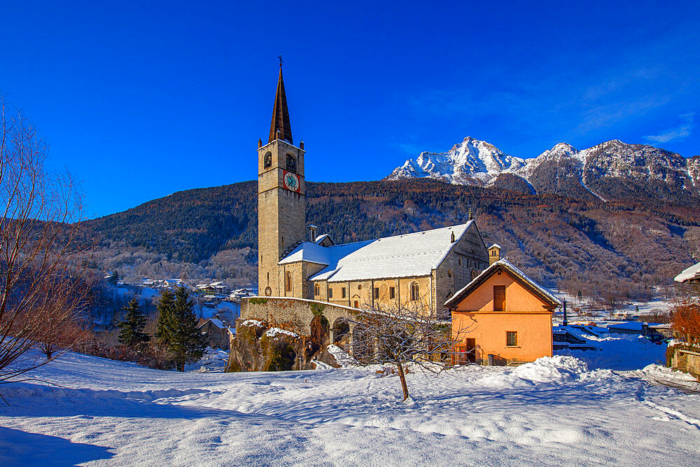 Monumental Parish Church of San Gaudenzio, Baceno, Val d'Ossola, Verbano Cusio Ossola, Piemonte, Italy, Europe