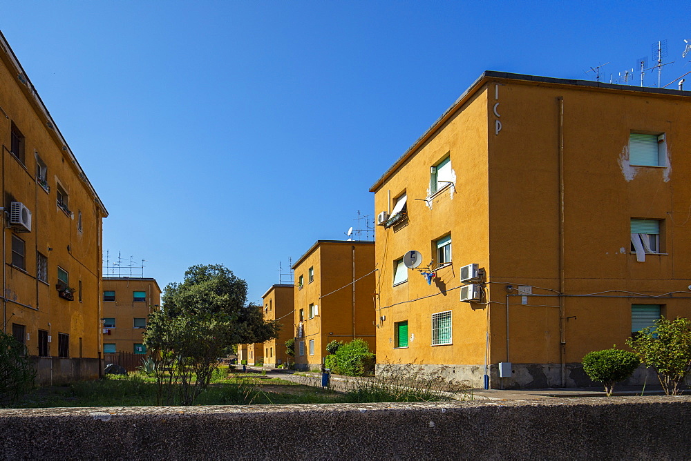 Popular houses of the fascist era, Latina (Littoria), Latina, Lazio, Italy, Europe