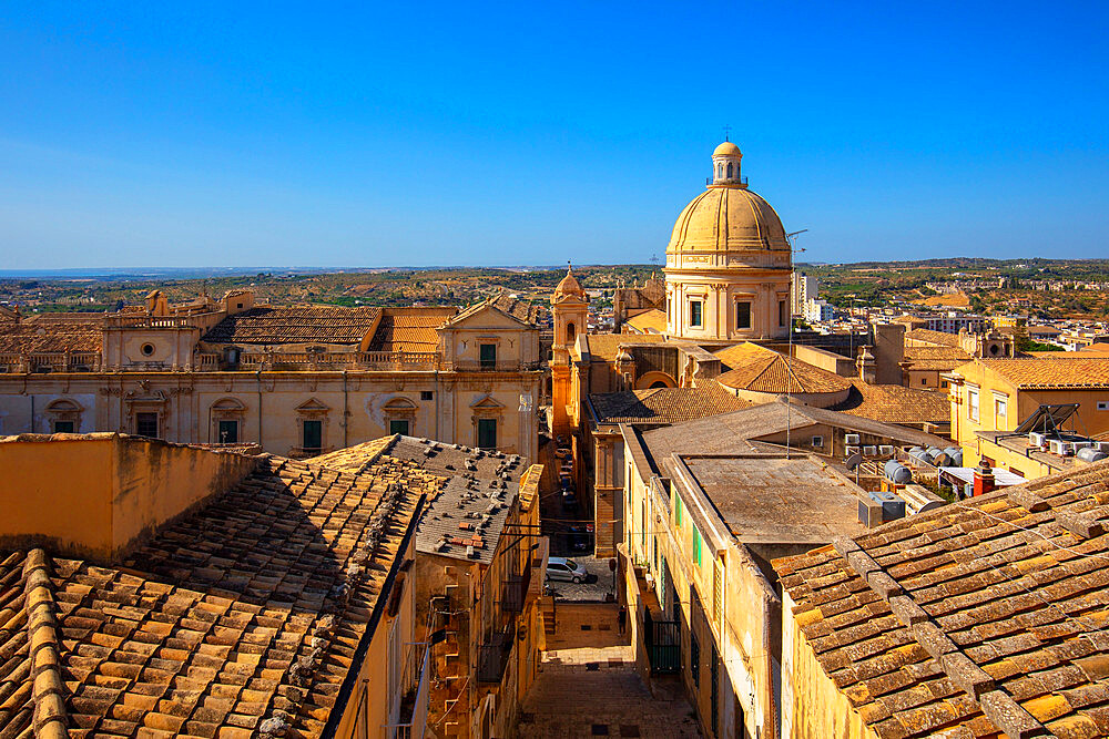 View of Noto, Siracusa, Sicily, Italy, Europe