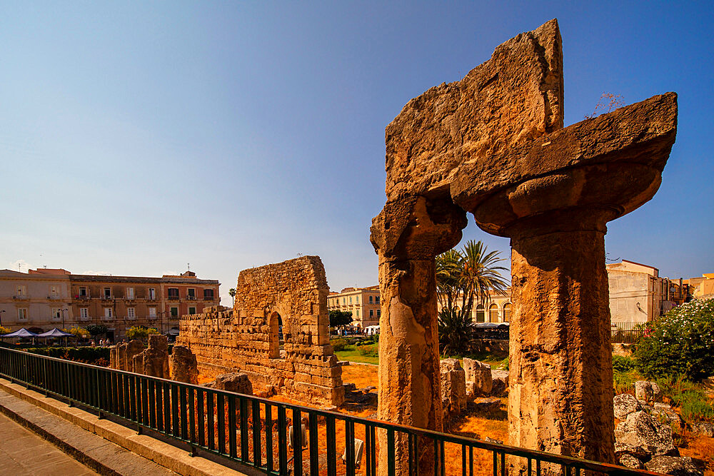 Temple of Apollo, Ortigia, Siracusa, Sicily, Italy, Europe