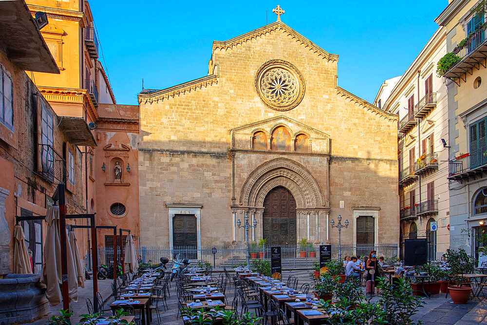 The Basilica of San Francesco d'Assisi, Palermo, Sicily, Italy, Europe