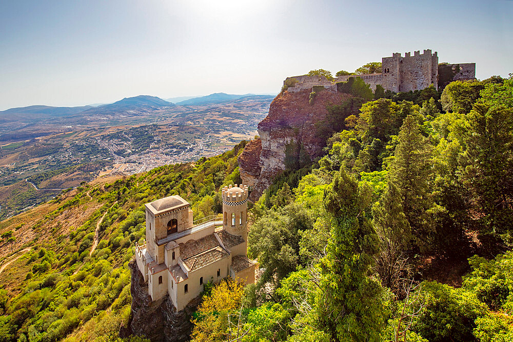 Pepoli tower, Erice, Trapani, Sicily, Italy, Europe