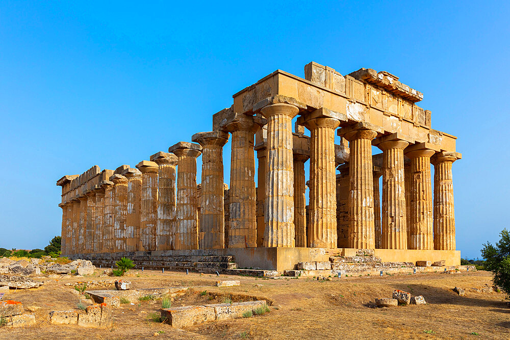 Temple E (Temple of Hera) (Heraion), Selinunte, Castelvetrano, Trapani, Sicily, Italy, Europe