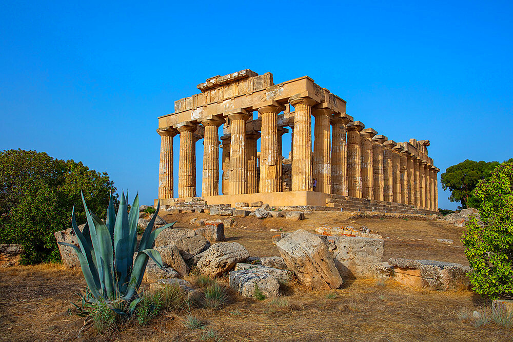 Temple E (Temple of Hera) (Heraion), Selinunte, Castelvetrano, Trapani, Sicily, Italy, Europe