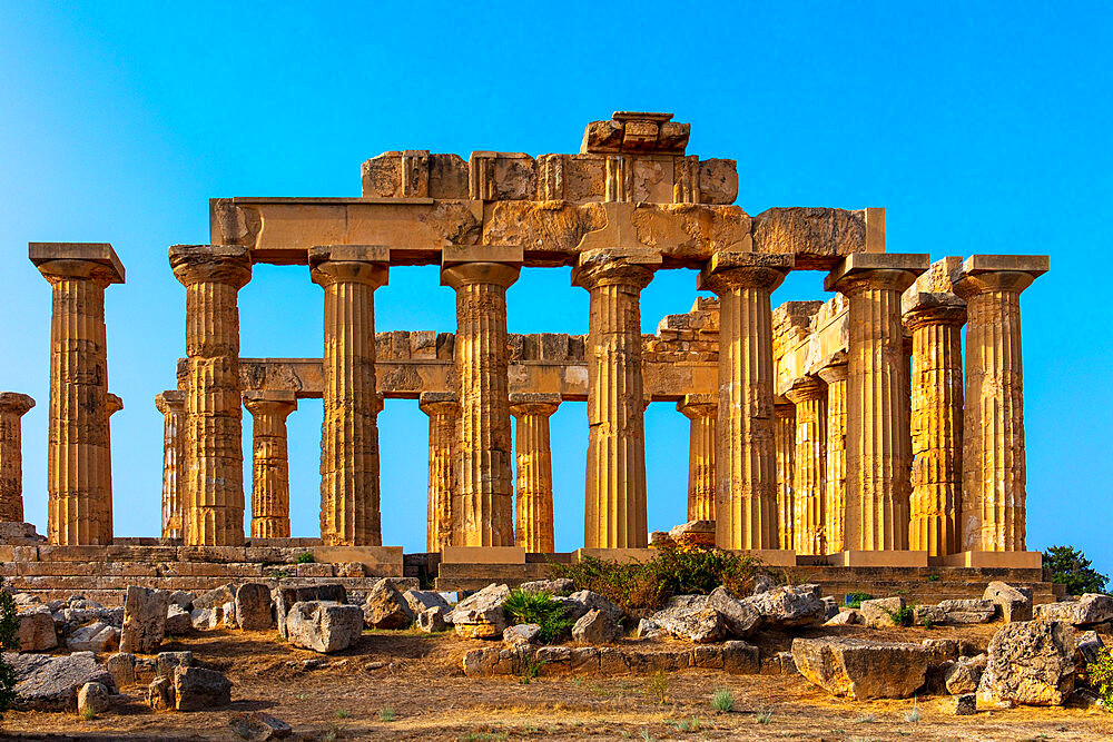 Temple E (Temple of Hera) (Heraion), Selinunte, Castelvetrano, Trapani, Sicily, Italy, Europe