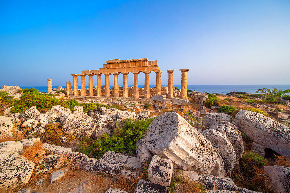 Temple R, Selinunte, Castelvetrano, Trapani, Sicily, Italy, Europe