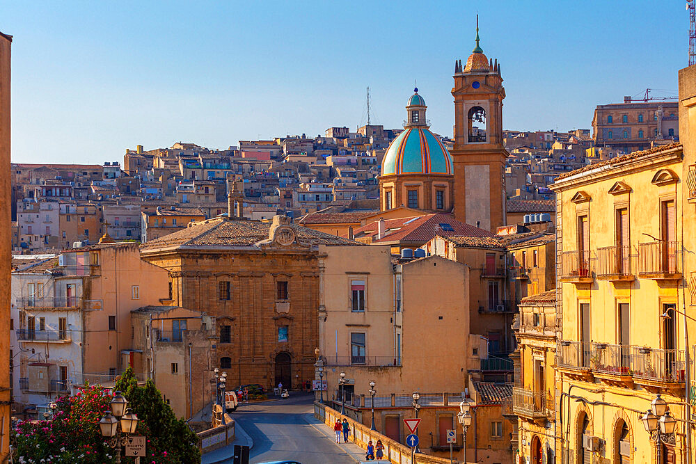 San Francesco Bridge, Caltagirone, Catania, Val di Noto, UNESCO World Heritage Site, Sicily, Italy, Europe