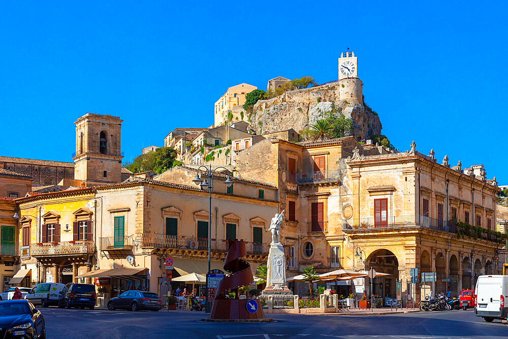 Town Hall Square, Modica, Ragusa, Val di Noto, UNESCO World Heritage Site, Sicily, Italy, Europe