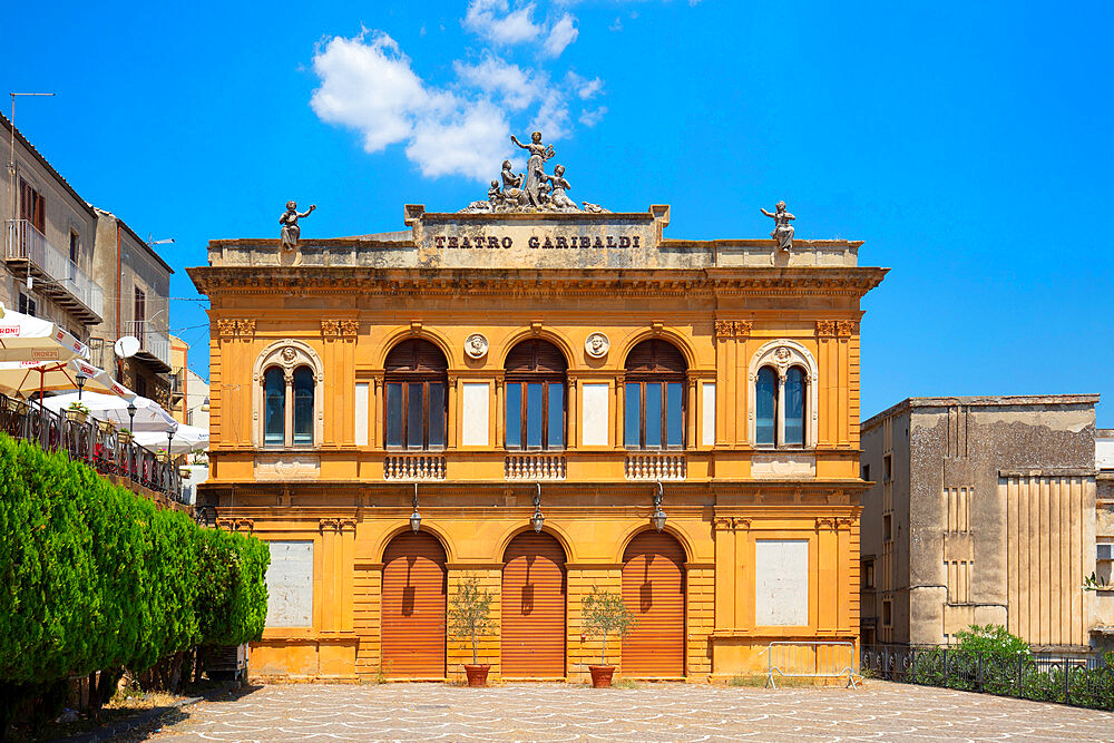 Garibaldi Theater, Piazza Armerina, Enna, Sicily, Italy, Europe