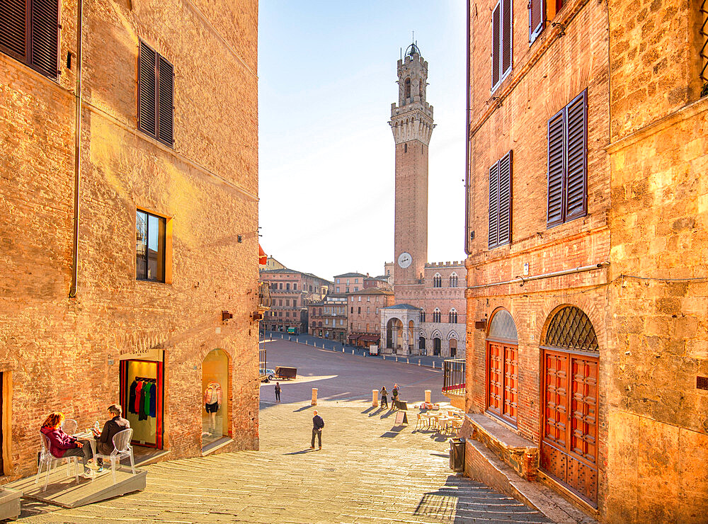 Piazza del Campo, UNESCO World Heritage Site, Siena, Tuscany, Italy, Europe