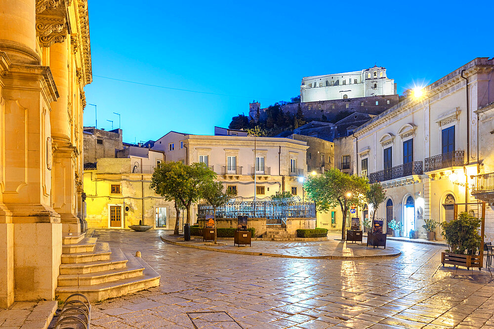 Town Hall Square, Scicli, Val di Noto, UNESCO World Heritage Site, Ragusa, Sicily, Italy, Europe