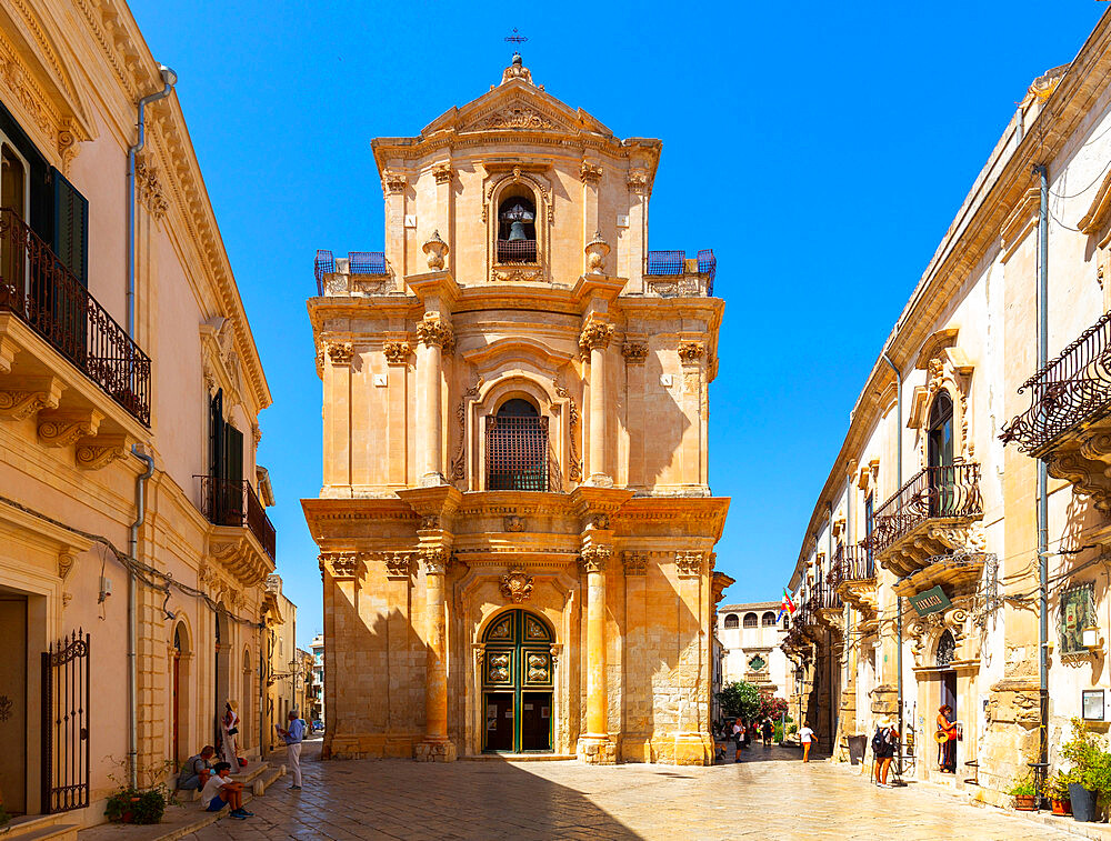 Church of San Michele Arcangelo, Scicli, Val di Noto, UNESCO World Heritage Site, Ragusa, Sicily, Italy, Europe