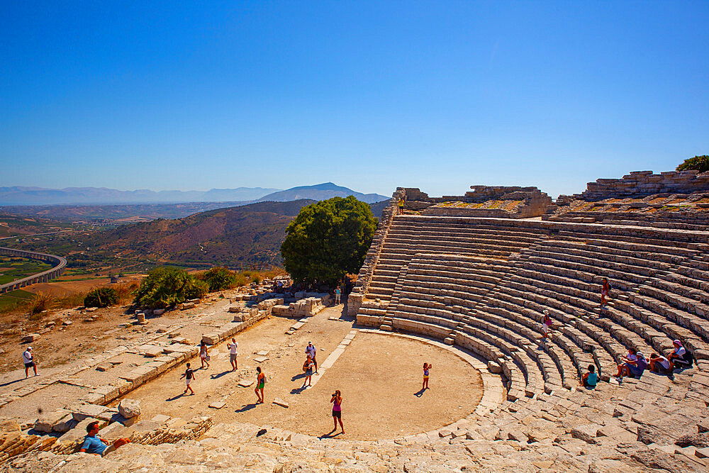 Archaeological Area of Segesta, Calatafimi, Trapani, Sicily, Italy, Europe