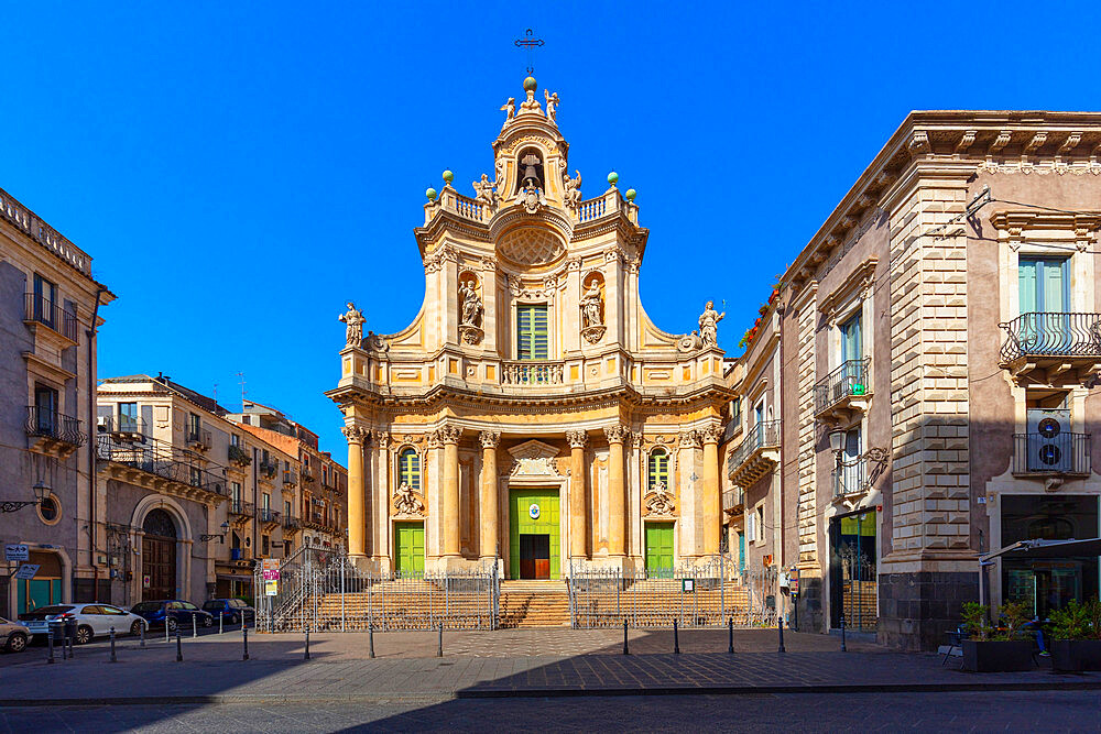 The Basilica della Collegiata church, Catania, Sicily, Italy, Europe