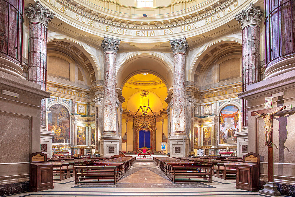 The Upper Basilica, Sanctuary of Oropa, Biella, Piedmont, Italy, Europe