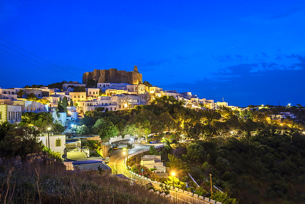 The Monastery of Saint John the Theologian, UNESCO World Heritage Site, Patmos, Dodecanese, Greek Islands, Greece, Europe