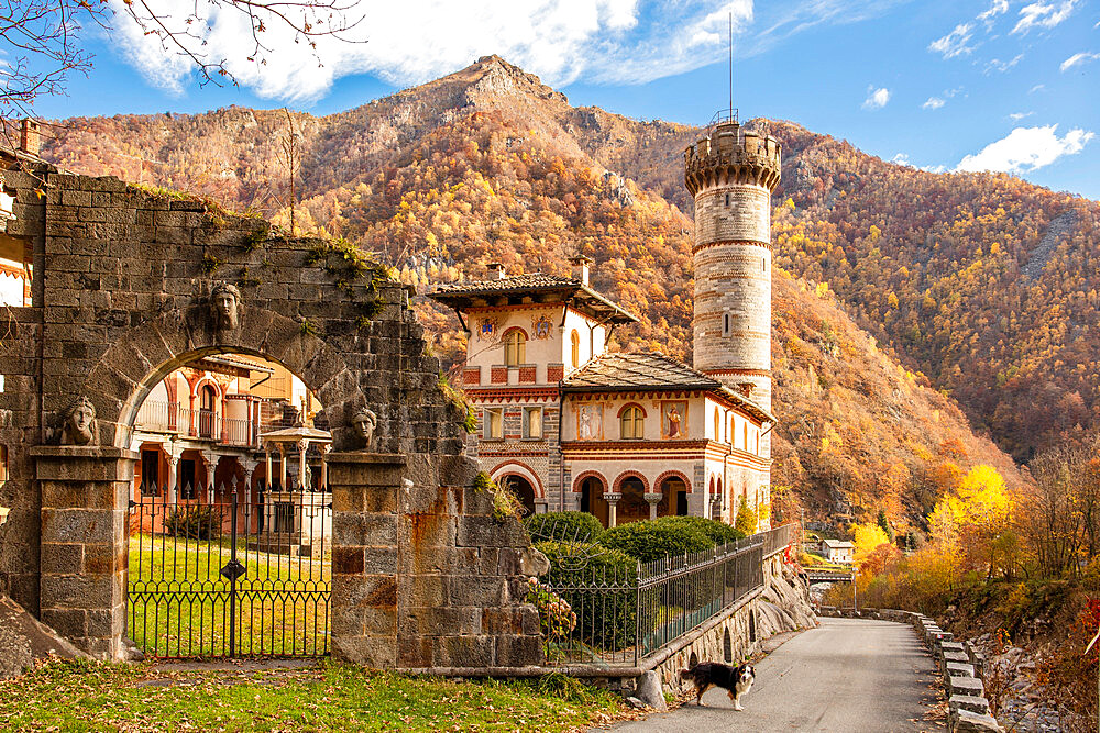 Castle of Rosazza, Val di Cervo, Biella, Piedmont, Italy, Europe