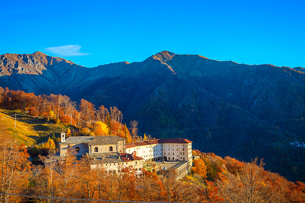 Sanctuary of San Giovanni d'Andorno, Val di Cervo, Piedmont, Italy, Europe