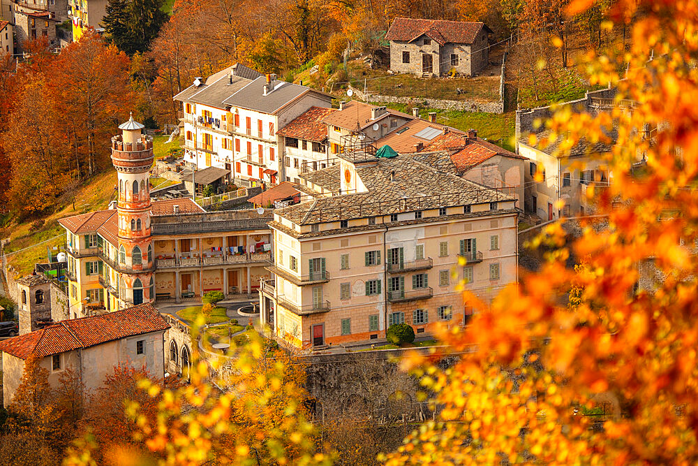 Castle of Roreto, Val di Cervo, Biella, Piedmont, Italy, Europe