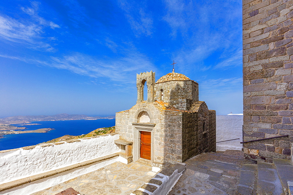 The Monastery of Saint John the Theologian, Church of the Holy Apostles, Patmos, Dodecanese, Greek Islands, Greece, Europe