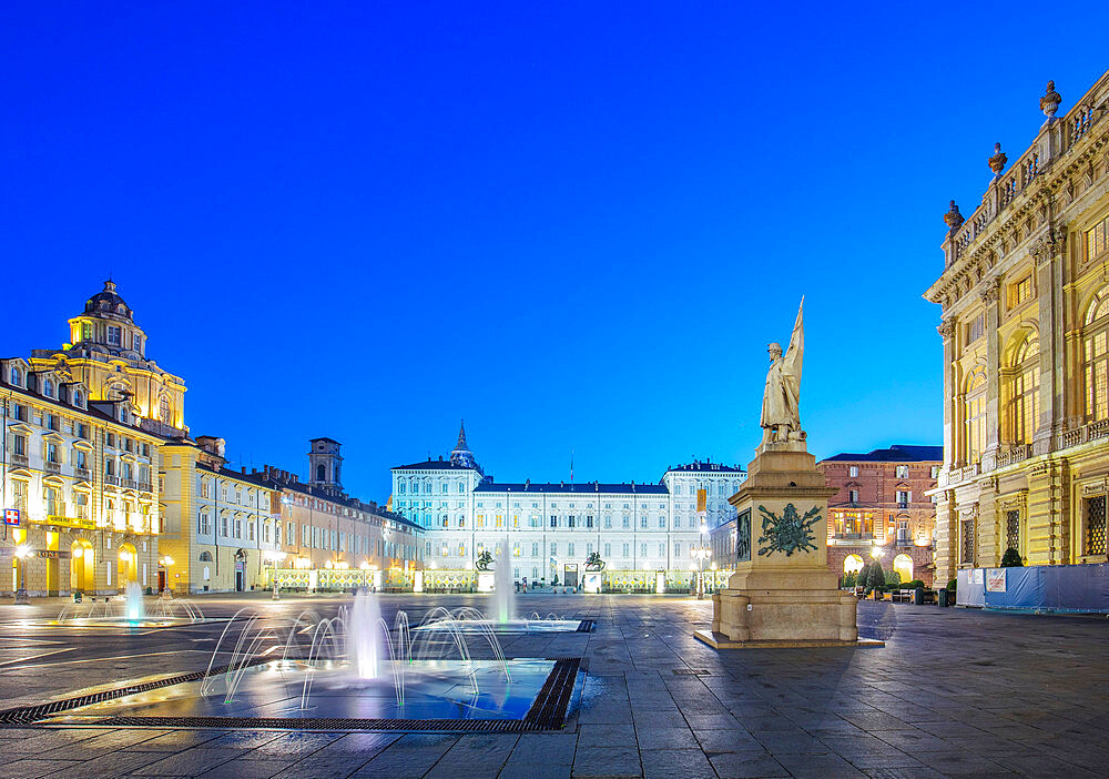 Piazza Castello, Turin, Piedmont, Italy, Europe