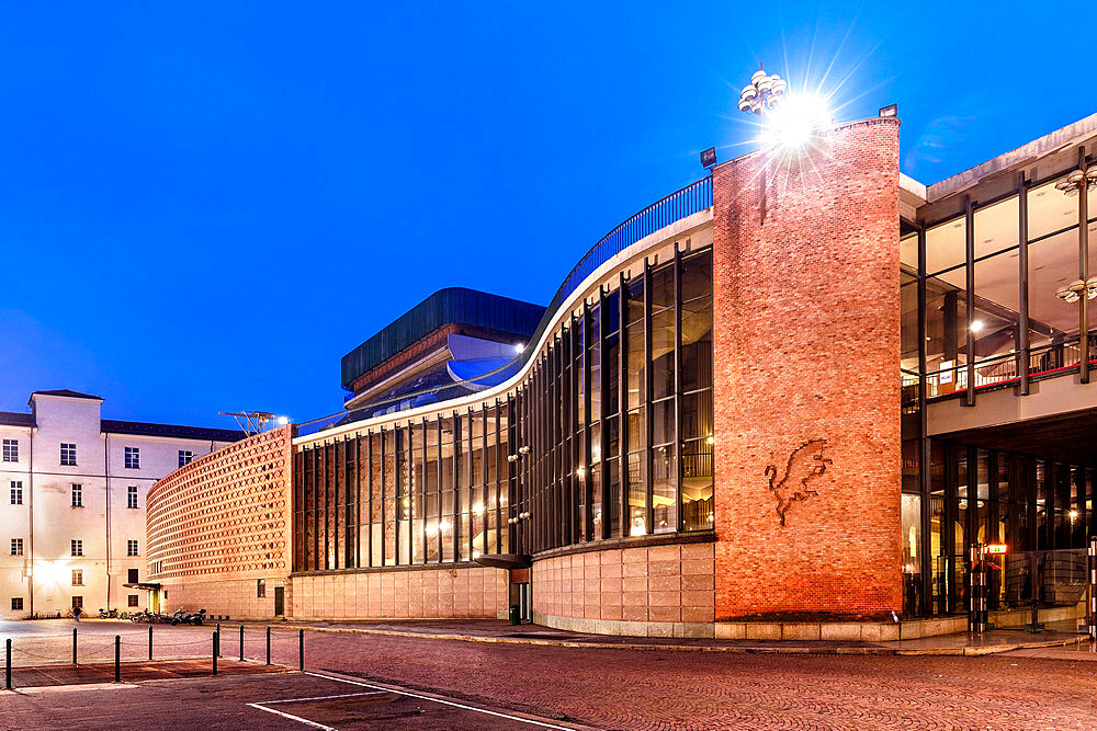 The New Royal Theater, 1973, project by Carlo Mollino, Turin, Piedmont, Italy, Europe